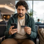Como saber se seu cartão acumula milhas e onde consultar os pontos - Cliente verificando se o cartão acumula milhas pelo aplicativo bancário