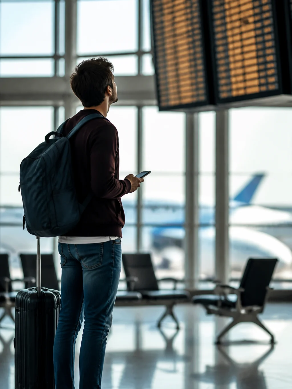 Comprar milhas vale a pena? Faça a conta antes de emitir - Viajante avaliando se comprar milhas vale a pena antes de emitir uma passagem