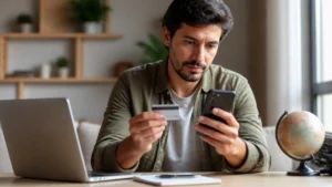 Cancelar cartão perde pontos? O que conferir antes de encerrar - Cliente analisando pontos do cartão antes de cancelar o cartão de crédito