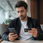 Cartões que pontuam na Livelo: como identificar as opções elegíveis - Cartão de crédito e celular representando cartões que pontuam na Livelo
