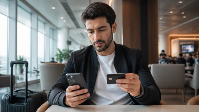 Cartões que pontuam na Livelo: como identificar as opções elegíveis - Cartão de crédito e celular representando cartões que pontuam na Livelo