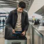 Como comprar bagagem com milhas LATAM e o que conferir antes - Passageira organizando mala para comprar bagagem com milhas LATAM antes de uma viagem