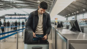 Como comprar bagagem com milhas LATAM e o que conferir antes - Passageira organizando mala para comprar bagagem com milhas LATAM antes de uma viagem