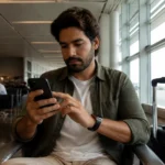 Como comprar créditos Uber na Smiles e usar suas milhas com atenção - Passageira usando o celular para comprar créditos Uber na Smiles
