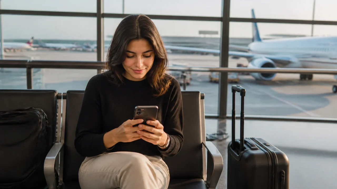 Como emitir Star Alliance com milhas TAP e encontrar disponibilidade - Passageiros consultando opções para emitir Star Alliance com milhas TAP em um aeroporto