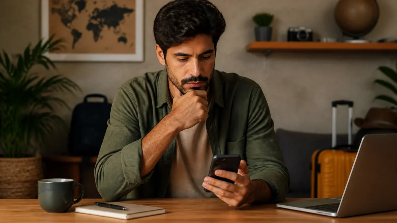 Compra cancelada perde pontos? Entenda quando há estorno - Pessoa conferindo pontos após cancelar compra no celular