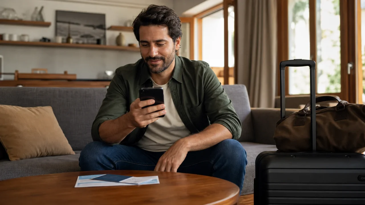 Milhas ou cashback nas compras online: qual retorno faz sentido? - Pessoa comparando milhas ou cashback nas compras online pelo celular