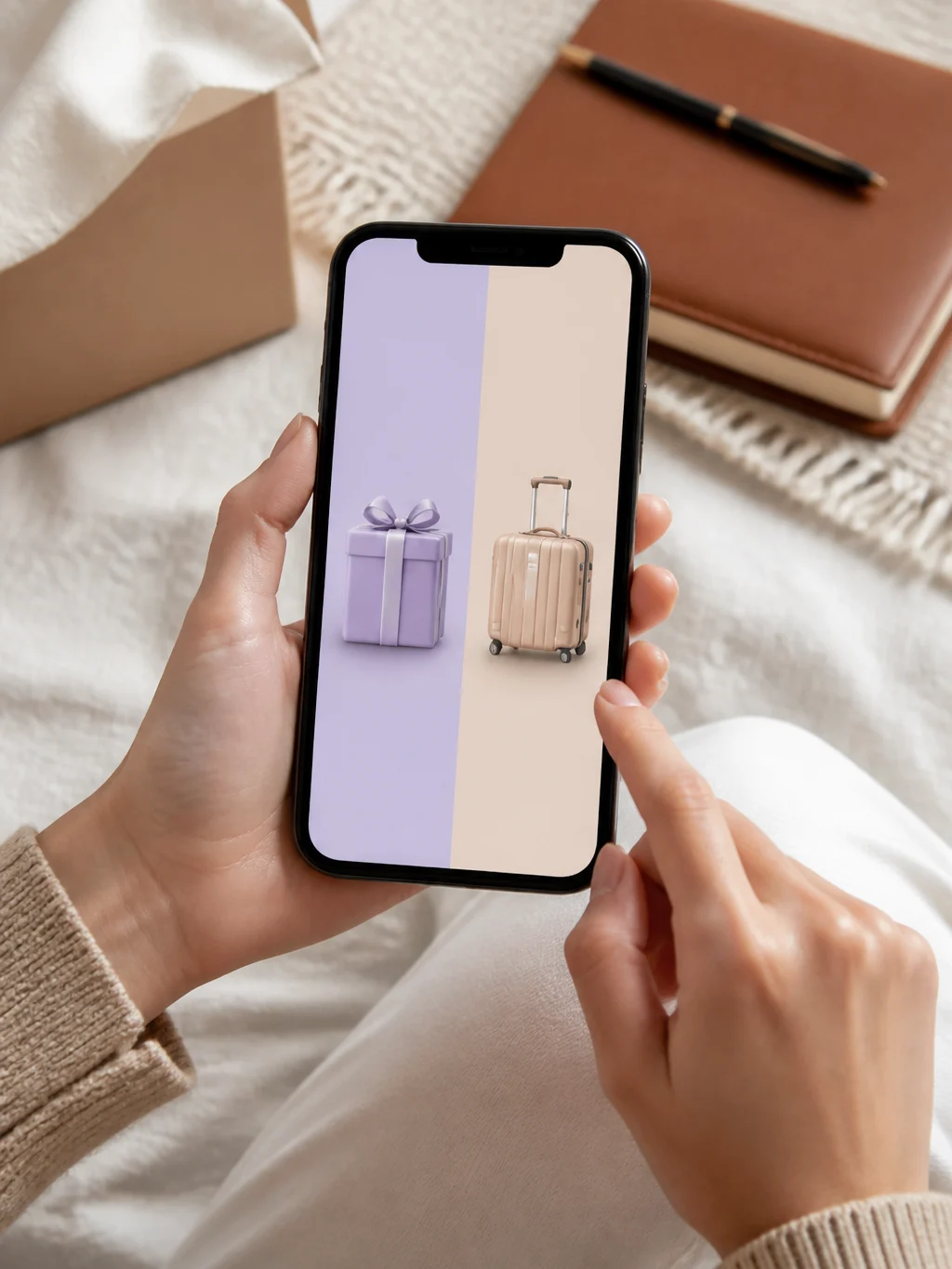 Milhas ou cashback nas compras online: qual retorno faz sentido? - Comparação entre milhas ou cashback nas compras online em um celular