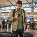 Passagem com milhas inclui bagagem? Veja o que conferir antes de emitir - Viajante conferindo a franquia de bagagem antes de emitir passagem com milhas
