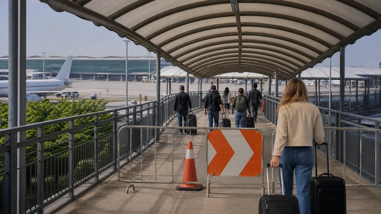 Travessia próxima ao Aeroporto de Guarulhos é fechada novamente; concessionária negocia solução com prefeitura