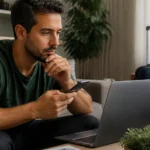 Shopping Livelo ou site parceiro: qual caminho garante os pontos? - Consumidora comparando o Shopping Livelo e o site parceiro antes de fazer uma compra online