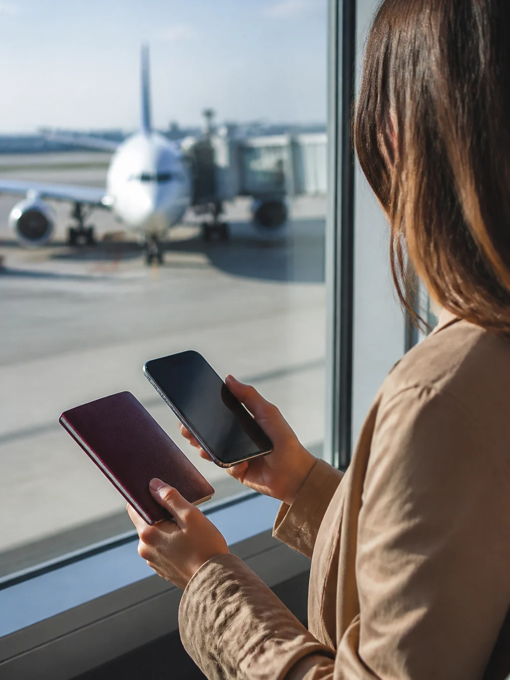 Viaje Fácil Smiles vale a pena? Avalie antes de reservar - Viajante conferindo uma reserva do Viaje Fácil Smiles no celular